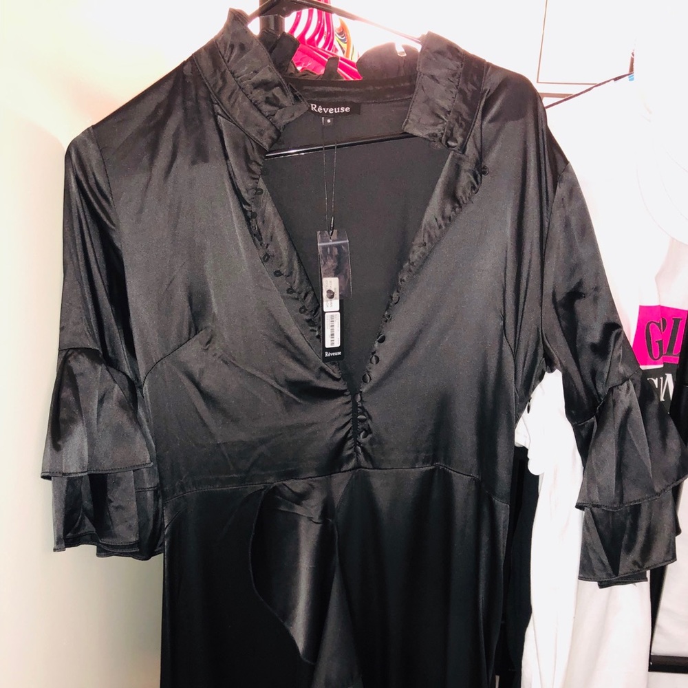 Satin silk dress